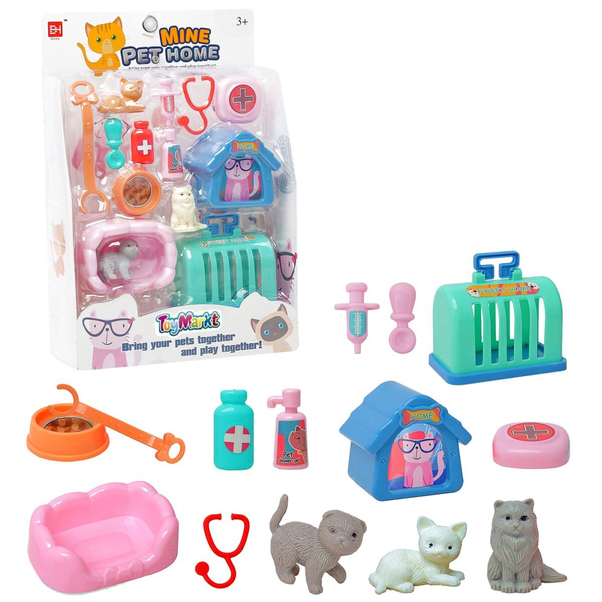 ΚΑΡΤΕΛΑ ΚΑΤΟΙΚΙΔΙΑ MINI PET HOME 19x28x8cm ToyMarkt 971182-ΤΕΜ(1) - Image 1