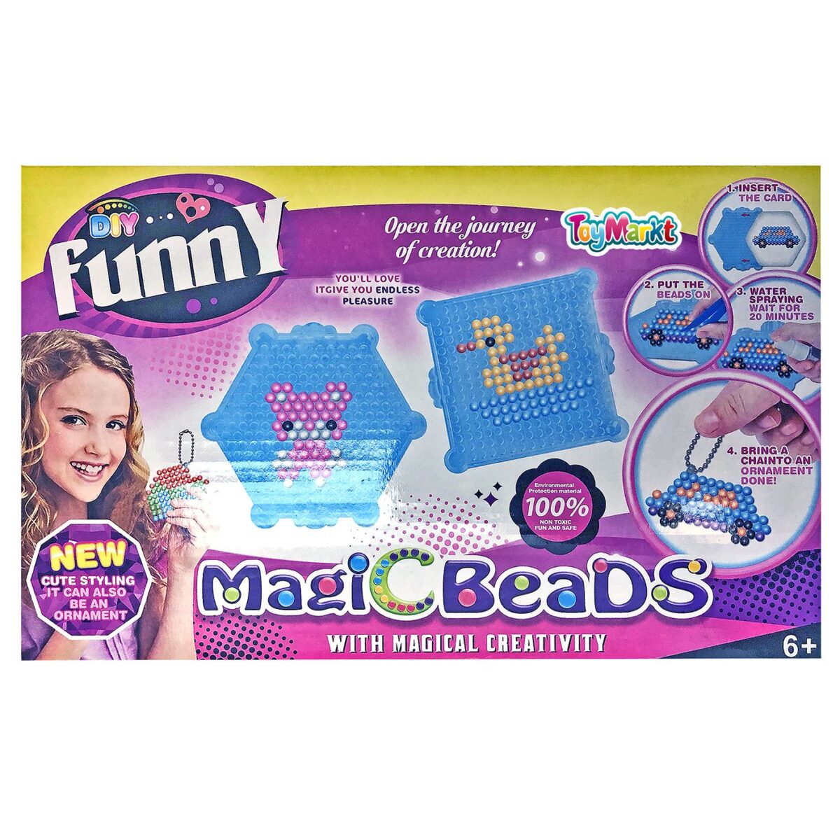 ΚΟΥΤΙ ΧΑΝΤΡΕΣ MAGIC BEADS 32x20x5cm ToyMarkt 971193-ΤΕΜ(1) - Image 1