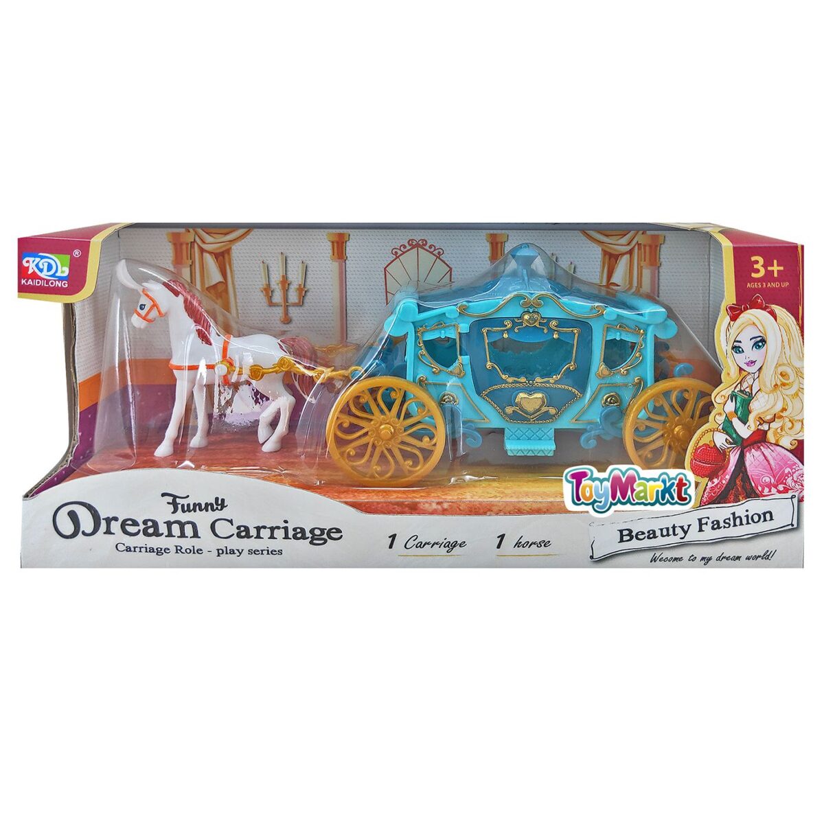 ΑΜΑΞΑ FUNNY DREAM CARIAGE 23x10x8cm ToyMarkt 971196-ΤΕΜ(1) - Image 1
