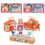 ΣΠΙΤΑΚΙ ΜΕ ΓΡΑΦΕΙΟ & ΚΟΥΚΛΙΤΣΑ 35x16x8cm ToyMarkt 971226-ΤΕΜ(1)