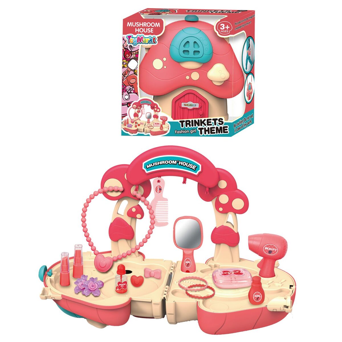Μανιτάρι τουαλέτα ομορφιάς 29 τεμ 23x23x13cm ToyMarkt 971241-ΤΕΜ(1) - Image 1