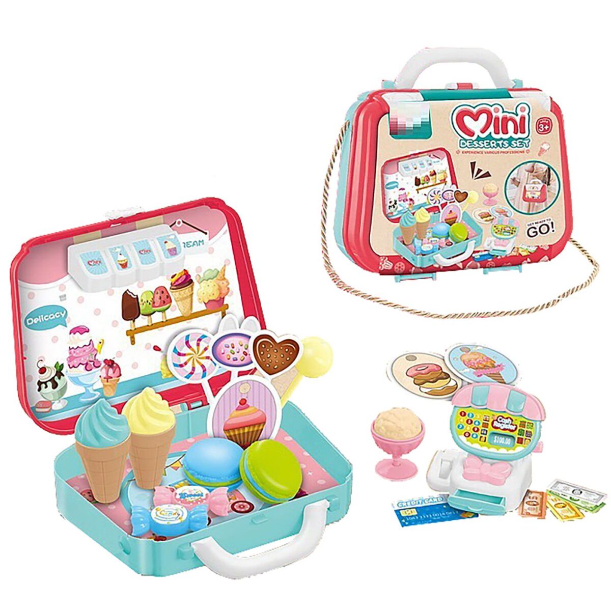 ΤΣΑΝΤΑΚΙ ΖΑΧΑΡΟΠΛΑΣΤΕΙΟΥ ΜΙΝΙ 20 ΤΕΜ 19x19x7cm ToyMarkt 971257-ΤΕΜ(1) - Image 1