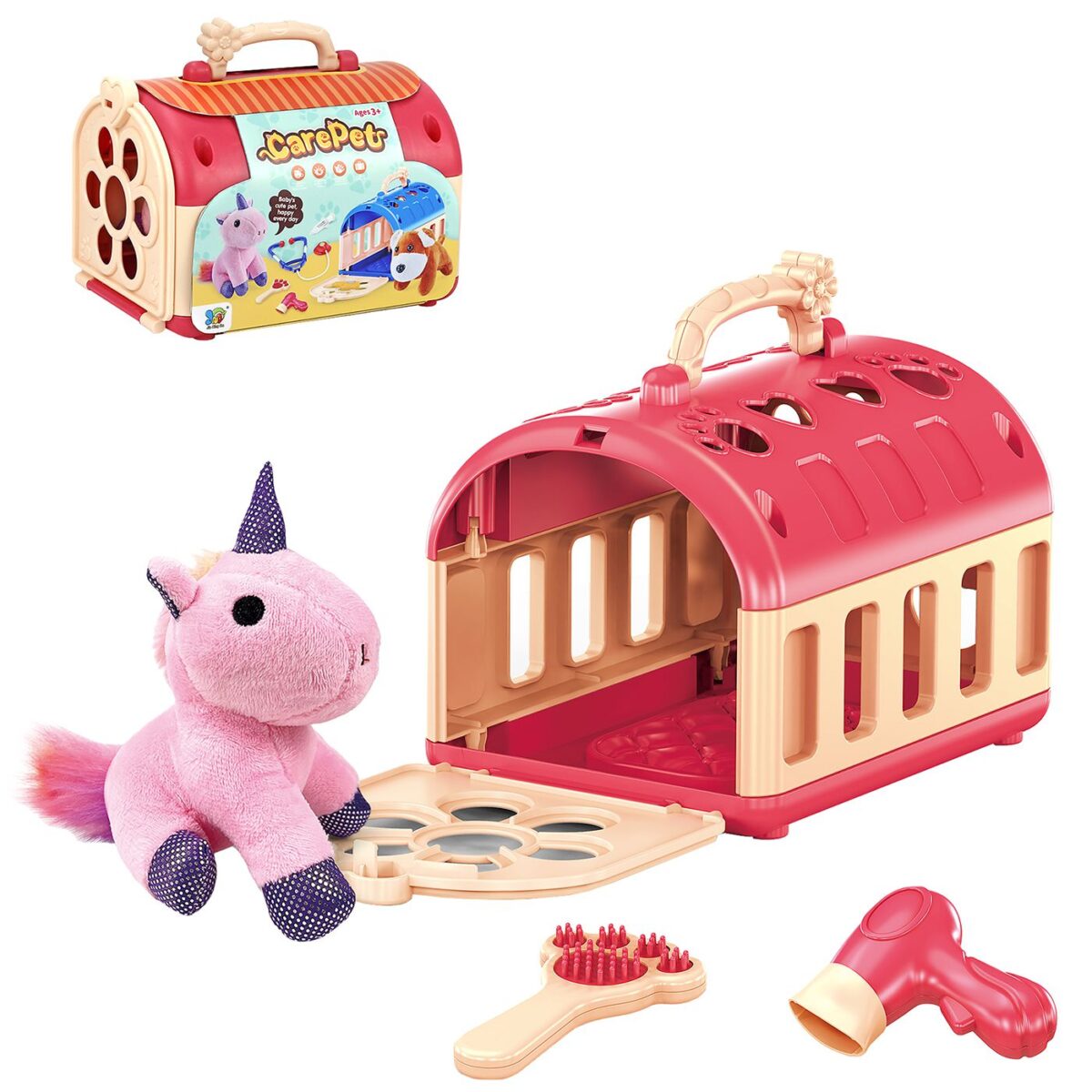 Mini pet μονόκερως 4 τεμ σε καλάθι 16x11x11cm ToyMarkt 971294-ΤΕΜ(1) - Image 1