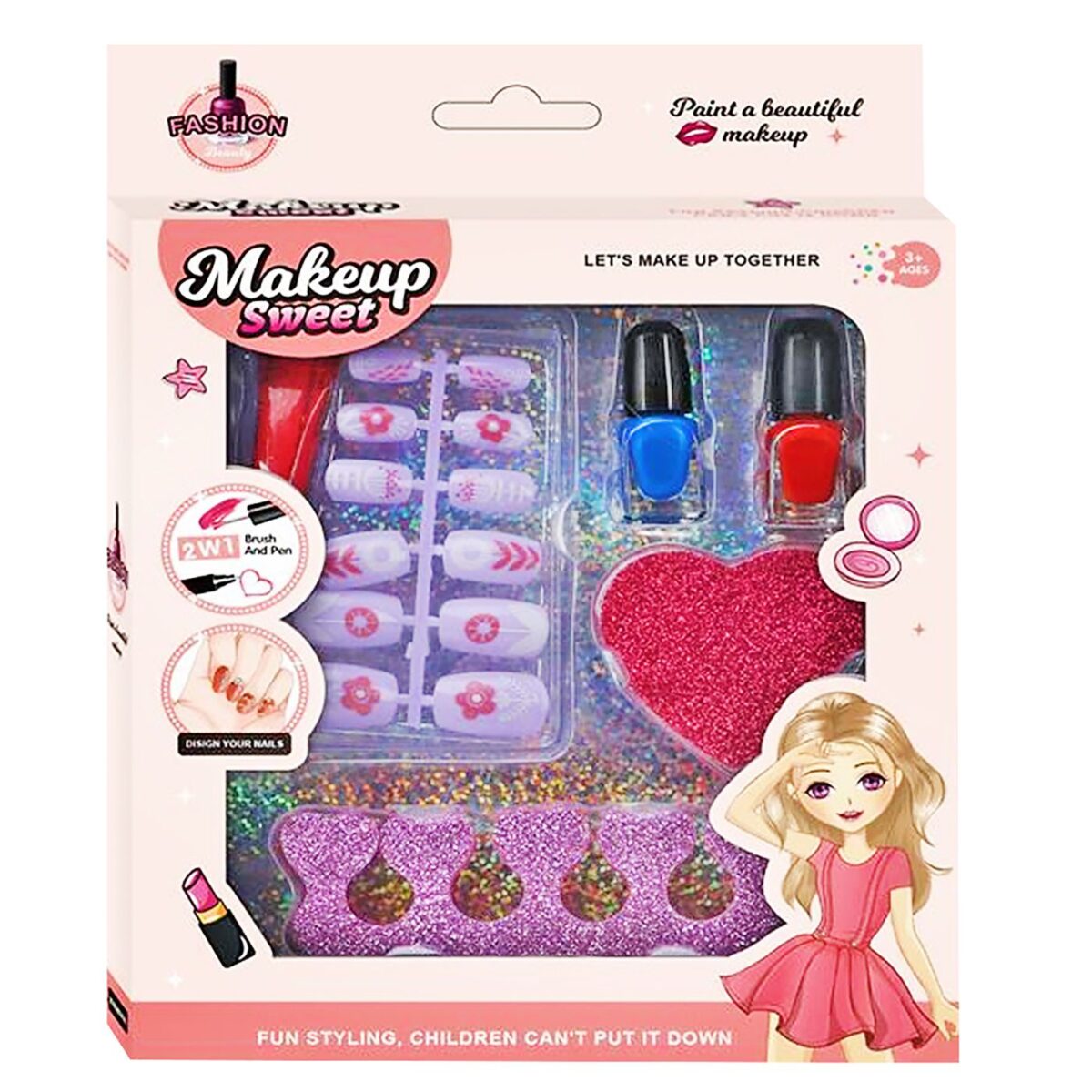 Σετ νυχιών make up sweet 16x21x3cm ToyMarkt 971297-ΤΕΜ(1) - Image 1