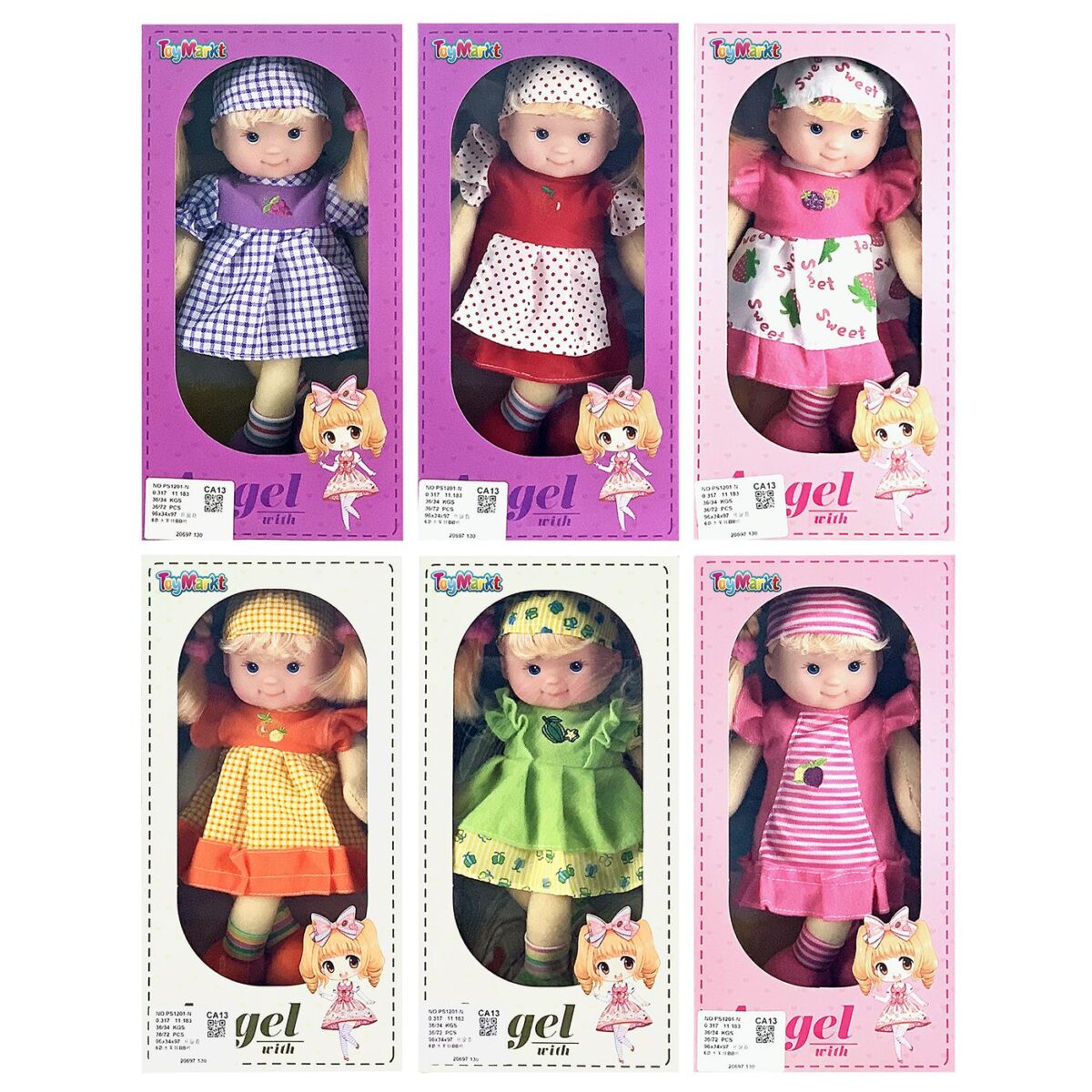 ΚΟΥΚΛΑ ANGEL ΦΡΟΥΤΑ 15x30x7cm ToyMarkt 98247-ΤΕΜ(1) - Image 1