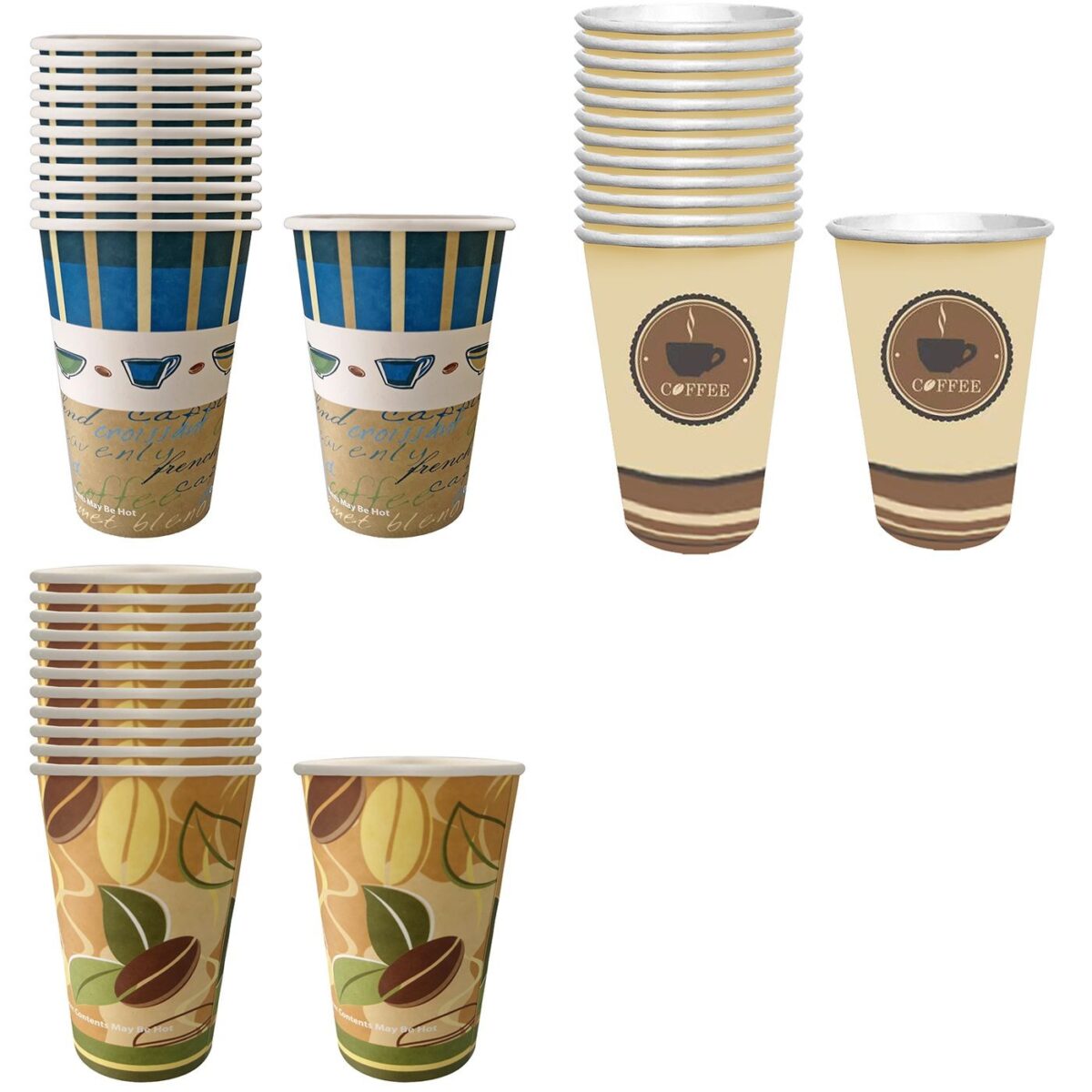 ΠΟΤΗΡΙΑ ΧΑΡΤΙΝΑ ΜΕΓΑΛΑ ΠΑΚ=50ΤΕΜ 480ml (16oz) 14x9cm Homie 1001972-ΠΑΚ(1) - Image 1