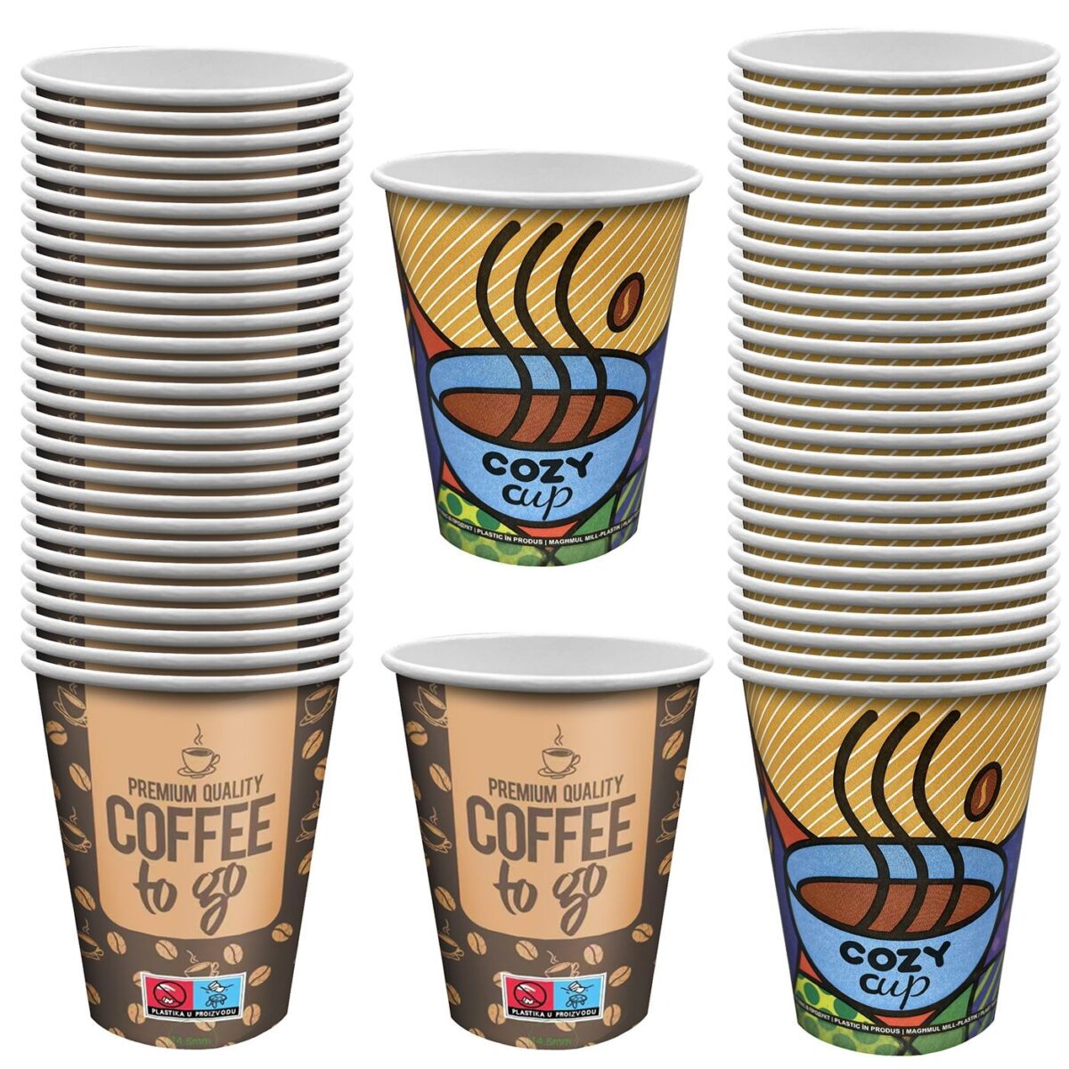 ΠΟΤΗΡΙ ΧΑΡΤΙΝΟ 12oz 50ΤΕΜ 400ml (12oz), 11x9cm Homie 1002106-ΠΑΚ(1) - Image 1