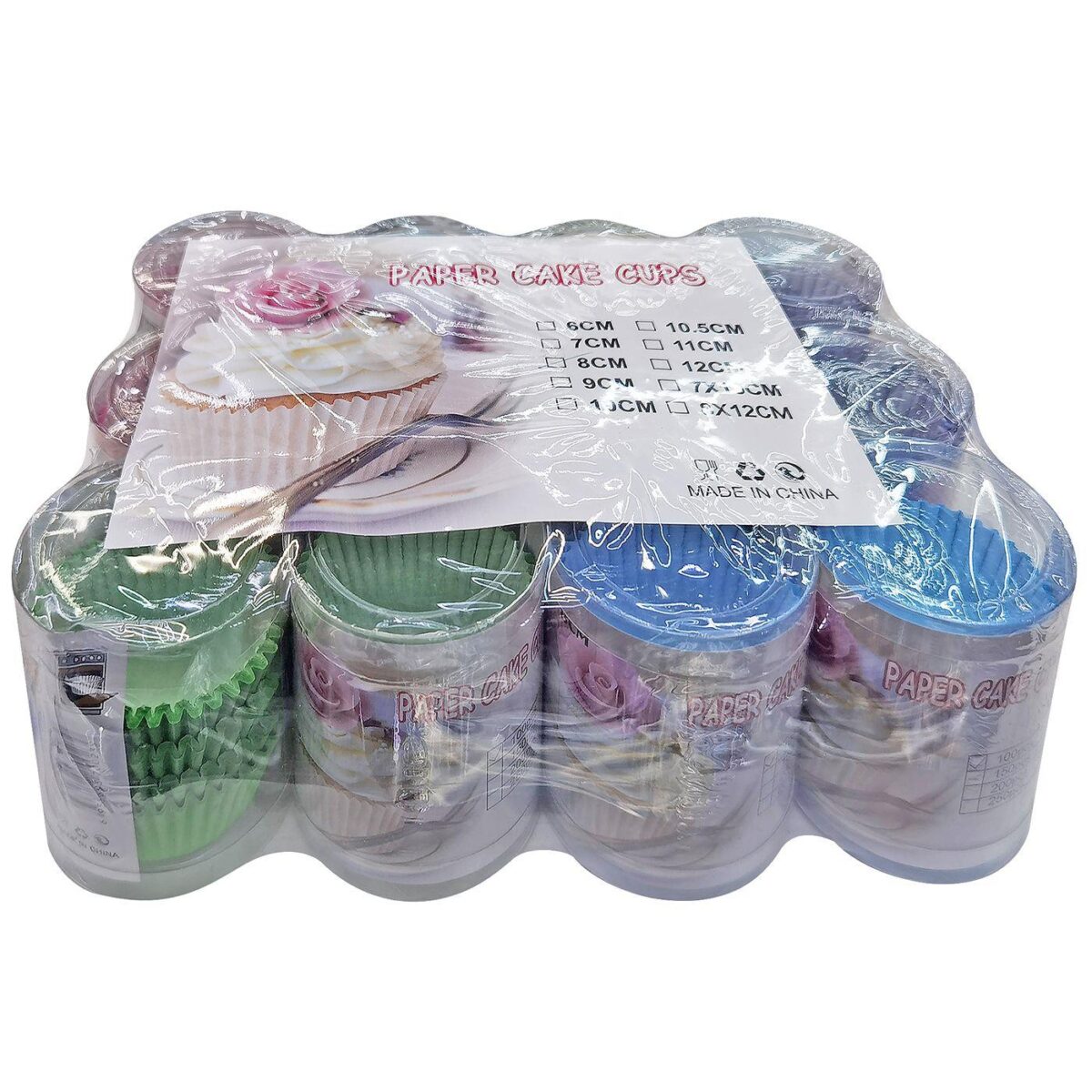 Cup cake φορμάκια πακ=100 τεμ ø8cm Homie 1011076-ΠΑΚ(12) - Image 1