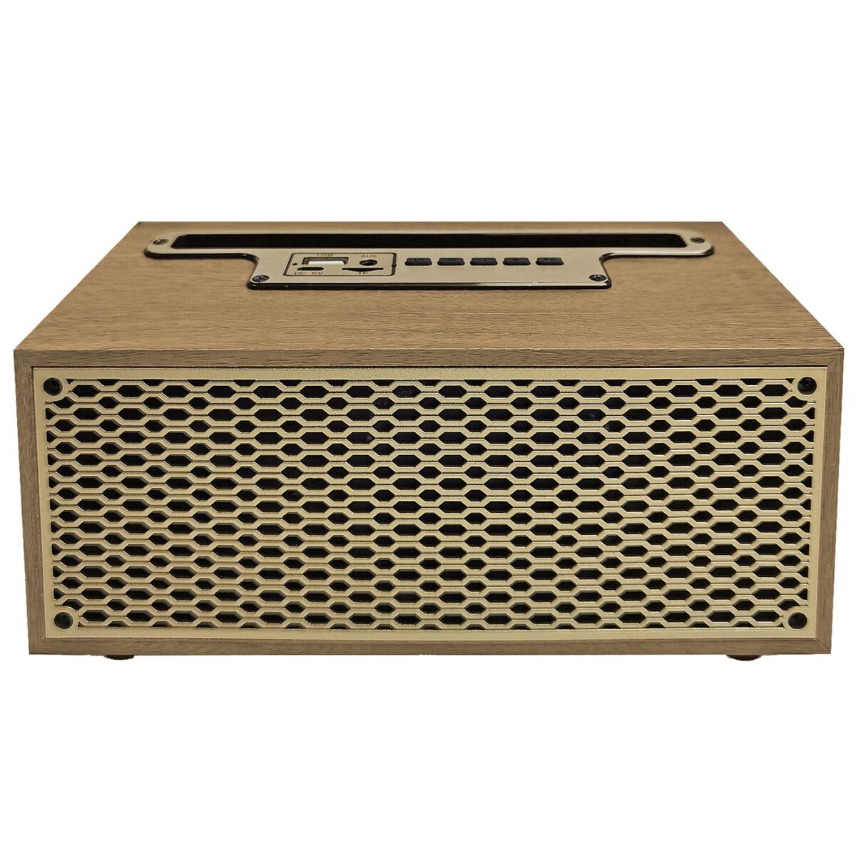 Ηχείο Bluetooth Ξύλινο Ρετρό 21x10x9,5cm Homie 108496-ΤΕΜ(1) - Image 1
