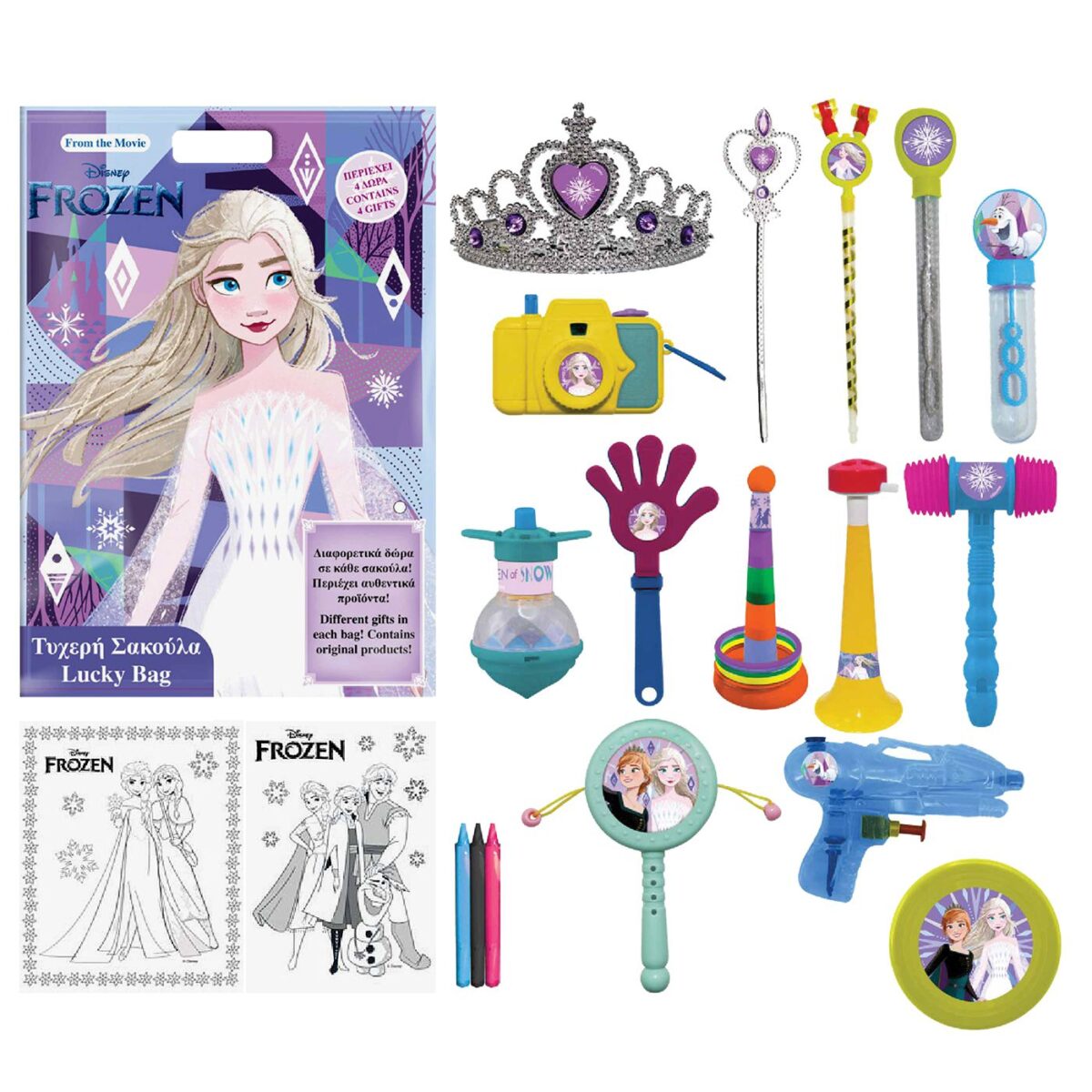 ΤΥΧΕΡΗ ΣΑΚΟΥΛΑ FOIL ΤΩΝ 3 ΕΥΡΩ FROZEN 40x29cm Disney 000562901-ΤΕΜ(6) - Image 1