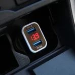 Amio - Φορτιστής Αυτοκινήτου USB Dual με Βολτόμετρο και Ένδειξη Κατανάλωσης τάση λειτουργίας 12-24V απόδοσης 3A για Επιβατικά Αυτοκίνητα και Φορτηγά - 1 τεμ. (01028/AM) - Image 3