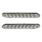 Amio - Φώτα Ημέρας DRL Τάση Λειτουργίας 12/24V Απόδοση 7W 20 LED 0.35W Ανά LED Διαστάσεις 190x20x40mm για Αυτοκίνητο – 2 τεμ. (01266/AM)