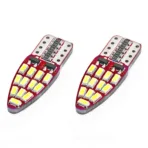 Amio - Λάμπες LED T10 W5W 12V W2.1x9.5d Λευκό Φως 5600K με 24 SMD 3014HP CAN-BUS Καρφωτές για Φώτα Θέσης Πινακίδας και Εσωτερικού Φωτισμού Αυτοκινήτου - 1 σετ (01285/AM) - Image 2