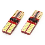 Amio - Λάμπες LED T10 W5W Καρφωτές 12/24V 2.2W 5600K με 24 SMD 4014 CANBUS για Φώτα Θέσης Πινακίδας & Εσωτερικού Φωτισμού με Ισχυρό Λευκό Φως και Χωρίς Σφάλματα - 1 Σετ (01287/AM) - Image 2