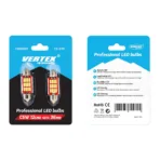 Amio - Λάμπες LED Πλαφονιέρας 36mm 12/24V 2.9W 5600K 12 LED CAN-BUS Festoon Λευκό Φως για Εσωτερικό Φωτισμό Καμπίνας και Πινακίδα Αυτοκινήτου - 1 σετ (01289/AM) - Image 2