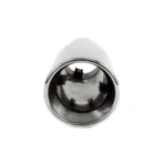 Amio - Άκρο Εξάτμισης MT-018 Στρογγυλό Inox για Απολήξεις 50-65mm από Ανοξείδωτο Χάλυβα για Βελτίωση Εμφάνισης και Ήχου Αυτοκινήτου - 1 τεμ. (01318/AM) - Image 2