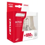 Amio - Λάμπα Αλογόνου Τύπου H7 Lumitec Silver βάση PX26d τάση λειτουργίας 12V απόδοσης 55W χρώμα Λευκό +100% Φωτεινότητα Έως 25m για Επιβατικά Αυτοκίνητα - 2 τεμ. (01403/AM) - Image 5