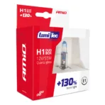 Amio - Λάμπα Αλογόνου Τύπου H1 Lumitec Limited βάση P14.5s τάση λειτουργίας 12V απόδοσης 55W χρώμα Λευκό +130% Φωτεινότητα Έως 40m για Επιβατικά Αυτοκίνητα - 2 τεμ. (01404/AM) - Image 5