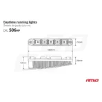 Amio – Φώτα Ημέρας DRL LED 12/24V 1000Lm για Αυξημένη Ορατότητα & Ασφάλεια σε Αυτοκίνητο & Φορτηγό – Σετ 2 Τεμ. (01522/AM) - Image 8