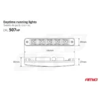 Amio – Φώτα Ημέρας DRL LED 12/24V 1000Lm για Μέγιστη Ορατότητα & Ασφάλεια σε Αυτοκίνητο & Φορτηγό – Σετ 2 Τεμ. (01523/AM) - Image 7