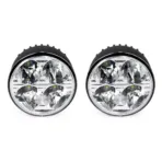 Amio – Στρογγυλά Φώτα Ημέρας DRL LED 12/24V 800Lm για Αυξημένη Ορατότητα & Ασφάλεια σε Αυτοκίνητο & Φορτηγό – Σετ 2 Τεμ. (01524/AM) - Image 3