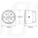 Amio – Στρογγυλά Φώτα Ημέρας DRL LED 12/24V 800Lm για Αυξημένη Ορατότητα & Ασφάλεια σε Αυτοκίνητο & Φορτηγό – Σετ 2 Τεμ. (01524/AM) - Image 8