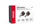 Amio – LED Λαμπάκια Angel Eyes H8 20W 420lm 5600K CANBUS για BMW Σειρά 1 3 5 X1 X5 X6 Z4 για Ισχυρό Λευκό Φως & Χωρίς Σφάλματα – Σετ 2 Τεμ. (01543/AM)
