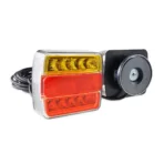 Amio - Σετ Φανάρια Πίσω Τρέιλερ LED Μαγνητικά 12V με Καλώδιο 7pin σε Compact Σχεδιασμό για Πλήρη Σήμανση και Εύκολη Τοποθέτηση σε Ρυμουλκούμενα - 1 Σετ (02141/AM) - Image 3