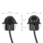 Amio – Κάμερα οπισθοπορείας HD-305 LED Night Vision 18mm, αναβαθμίστε την ασφάλεια στάθμευσης με φωτισμό διόδων για τέλεια ορατότητα ακόμη και στο απόλυτο σκοτάδι – 1 Τεμ. (02165/AM) - Image 4