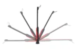 Amio – Φακός εργασίας WT01 COB LED 150/300lm 3W με μαγνητική βάση και γάντζο, εξασφαλίστε κορυφαίο επαγγελματικό φωτισμό επιθεώρησης σε κάθε δύσκολο σημείο του οχήματος – 1 Τεμ. (02170/AM) - Image 2