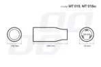 AMiO – Άκρο εξάτμισης στρογγυλό ανοξείδωτο MT018BC 50-65mm, προσδώστε επιβλητική σπορ εμφάνιση και δυναμικό στυλ στο πίσω μέρος του οχήματός σας – 1 Τεμ. (02196/AM) - Image 2