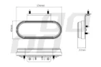 Amio - ΦΩΣ ΟΓΚΟΥ ΦΟΡΤΗΓΟΥ LED ΛΕΥΚΟ ΟΒΑΛ 10-30V 124x49x22mm ΑΔΙΑΒΡΟΧΟ OM-01-W 1ΤΕΜ. (02375/AM) - Image 6