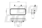 Amio - ΦΩΣ ΟΓΚΟΥ ΦΟΡΤΗΓΟΥ LED ΛΕΥΚΟ 10-30V 124x49x22mm ΑΔΙΑΒΡΟΧΟ OM-02-W 1ΤΕΜ. (02377/AM) - Image 6