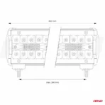 Amio - ΠΡΟΒΟΛΕΑΣ ΕΡΓΑΣΙΑΣ WORKING LAMP 120 SMD LED 9>36V 36.000lm 6.000>6.500K 450x74x63mm AWL27 - 1 ΤΕΜ. (02541/AM) - Image 5