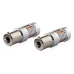 Amio - PY21W 12/24V 6.000k 0.54A - 6.48W 800lm LED 24xSMD3030 CAN-BUS ΠΟΡΤΟΚΑΛΙ 18x56mm -2 ΤΕΜ. (02580/AM) - Image 2