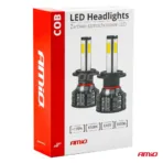Amio – LED HB3 9005 COB 12/24V 38W 6500K 3800lm Σειρά COB για Ισχυρό Λευκό Φωτισμό & Καθαρή Ορατότητα – 2 Τεμ. (02846/AM) - Image 8