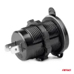 Amio - ΠΡΙΖΑ ΦΟΡΤΙΣΤΗΣ USB + TYPE C QUICK CHARGE 12/24V Φ37mmX51mm MOD-08 - 1 τεμ. (02858/AM) - Image 2