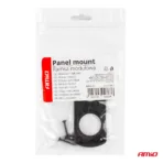 Amio - ΠΑΝΕΛ ΔΙΠΛΟ ΓΙΑ ΠΡΙΖΕΣ ΜΑΥΡΟ MOD-13 105x43x4,5 mm ΔΙΑΜΕΤΡΟ ΤΡΥΠΑΣ: 3cm (02863/AM) - Image 3