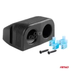 Amio - ΒΑΣΗ ΔΙΠΛΗ ΓΙΑ ΠΡΙΖΕΣ MOD-16 5x5x3cm ΔΙΑΜΕΤΡΟΣ ΤΡΥΠΑΣ: 3cm (02866/AM) - Image 3