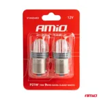 Amio - ΛΑΜΠΑΚΙΑ LED P21W 12V 6.000K 500lm 9SMD x 2835 ΜΟΝΟΠΟΛΙΚΑ - 2ΤΕΜ. (02953/AM) - Image 2