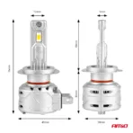 Amio - ΛΑΜΠΕΣ LED H7/H18 10-16V 72W 6.500K 7920lm CANBUS (ΑΝΕΜΙΣΤΗΡΑΚΙ) X2 SERIES - 2ΤΕΜ. (02973/AM) - Image 3