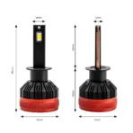 Amio - ΛΑΜΠΕΣ LED H1 9-16V 92W 6.500K 9900lm CANBUS ΜΕ ΑΝΕΜΙΣΤΗΡΑΚΙ X3 SERIES - 2ΤΕΜ. (02977/AM) - Image 3
