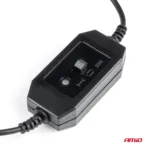 Amio - ΑΝΕΜΙΣΤΗΡΑΣ 12V 4,5'' (12,2cm) ΜΕ ΦΙΣ ΑΝΑΠΤΗΡΑ 2 ΤΑΧΥΤΗΤΩΝ & ΣΤΗΡΙΞΗ ΣΤΟ ΠΡΟΣΚΕΦΑΛΟ PRO SERIES - 1 TEM. (03007/AM) - Image 6