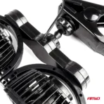 Amio - ΑΝΕΜΙΣΤΗΡΑΣ ΔΙΠΛΟΣ 12V 2χ4''(10,8cm) ΜΕ ΦΙΣ ΑΝΑΠΤΗΡΑ/2 ΤΑΧΥΤΗΤΩΝ/ ΜΕ ΜΑΝΤΑΛΑΚΙ PRO SERIES - 1 TEM. (03012/AM) - Image 2