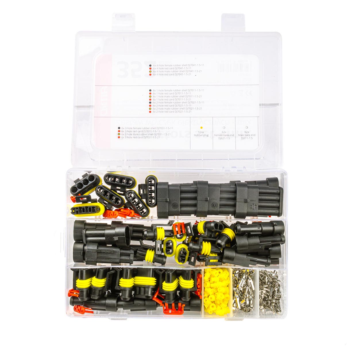 Amio - ΦΙΣ & ΒΥΣΜΑΤΑ ΚΑΛΩΔΙΩΝ 6 ΤΥΠΩΝ 12/24V ΑΡΣΕΝΙΚΑ ΚΑΙ ΘΗΛΥΚΑ ΣΕΤ - 352 ΤΕΜ. (03035/AM) Amio - ΦΙΣ & ΒΥΣΜΑΤΑ ΚΑΛΩΔΙΩΝ 6 ΤΥΠΩΝ 12/24V ΑΡΣΕΝΙΚΑ ΚΑΙ ΘΗΛΥΚΑ ΣΕΤ - 352 ΤΕΜ. (03035/AM) - Image 1