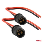 Amio - ΦΙΣΑ 12/24V ΓΙΑ ΛΑΜΠΕΣ T10/ W5W/ W3W/ W16W ME ΚΑΛΩΔΙΟ - 2 ΤΕΜ. (03048/AM) - Image 2