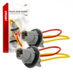 Amio - ΦΙΣΑ 12/24V ΓΙΑ ΛΑΜΠΕΣ T15/W5W/W16W ME ΚΑΛΩΔΙΟ - 2 ΤΕΜ. (03049/AM)