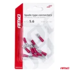 Amio - ΦΙΣΑΚΙΑ ΘΗΛΥΚΑ ΚΟΚΚΙΝΑ FDD1 1,25-187 /10A/ 5,6mm ΑΜΟ - 10 ΤΕΜ. (03061/AM) - Image 4