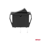 Amio - ΔΙΑΚΟΠΤΗΣ ON/OFF 2 ΕΠΑΦΩΝ 12V 20A 10mm x 26mm ΜΑΥΡΟΣ - 1 ΤΕΜ. (03081/AM) - Image 3