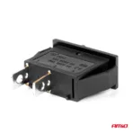 Amio - ΔΙΑΚΟΠΤΗΣ ON/OFF 2 ΕΠΑΦΩΝ 12V 20A 10mm x 26mm ΜΑΥΡΟΣ - 1 ΤΕΜ. (03081/AM) - Image 4